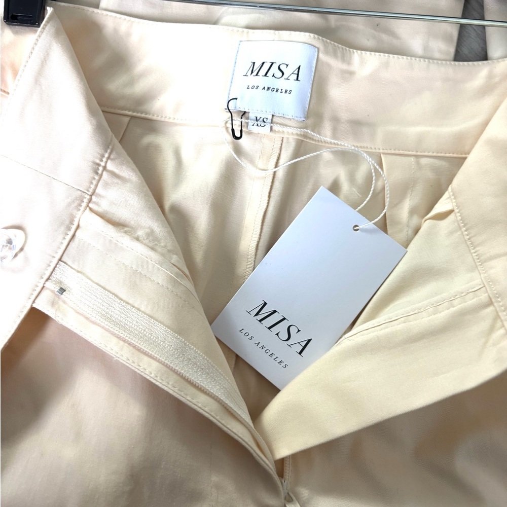 Misa Los Angeles Cream Palazzo Pants - Picture 3 of 5